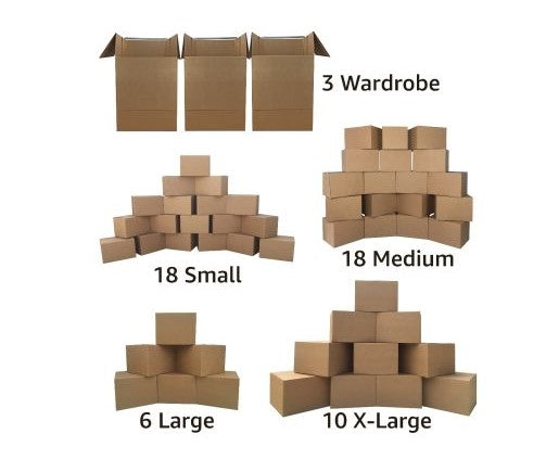 5-6 Room Wardrobe Moving Boxes Kit