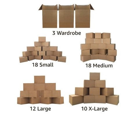 6-7 Room Wardrobe Moving Box Kit